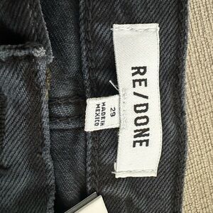 NWT Re/Done Charcoal Denim Pants - 29